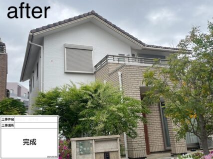 稲城市T様邸で外壁塗装工事