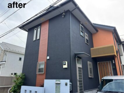調布市I様邸で屋根外壁塗装・防水工事